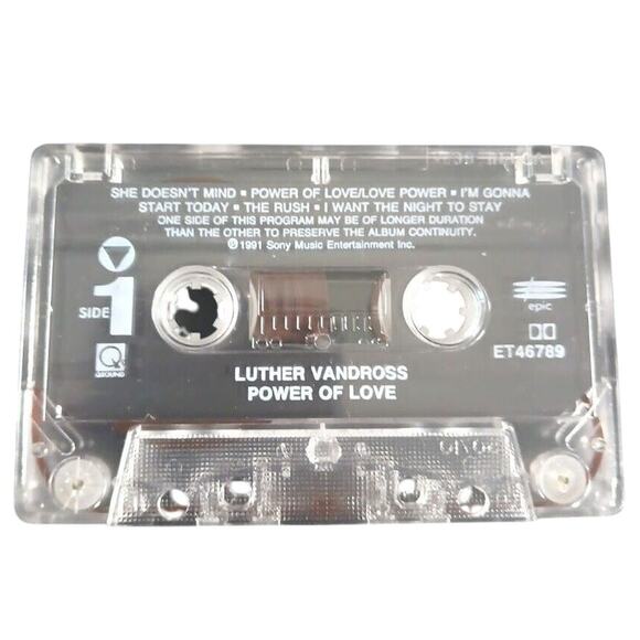 Luther Vandross - Power of Love (1991, Cassette) - Picture 3 of 4